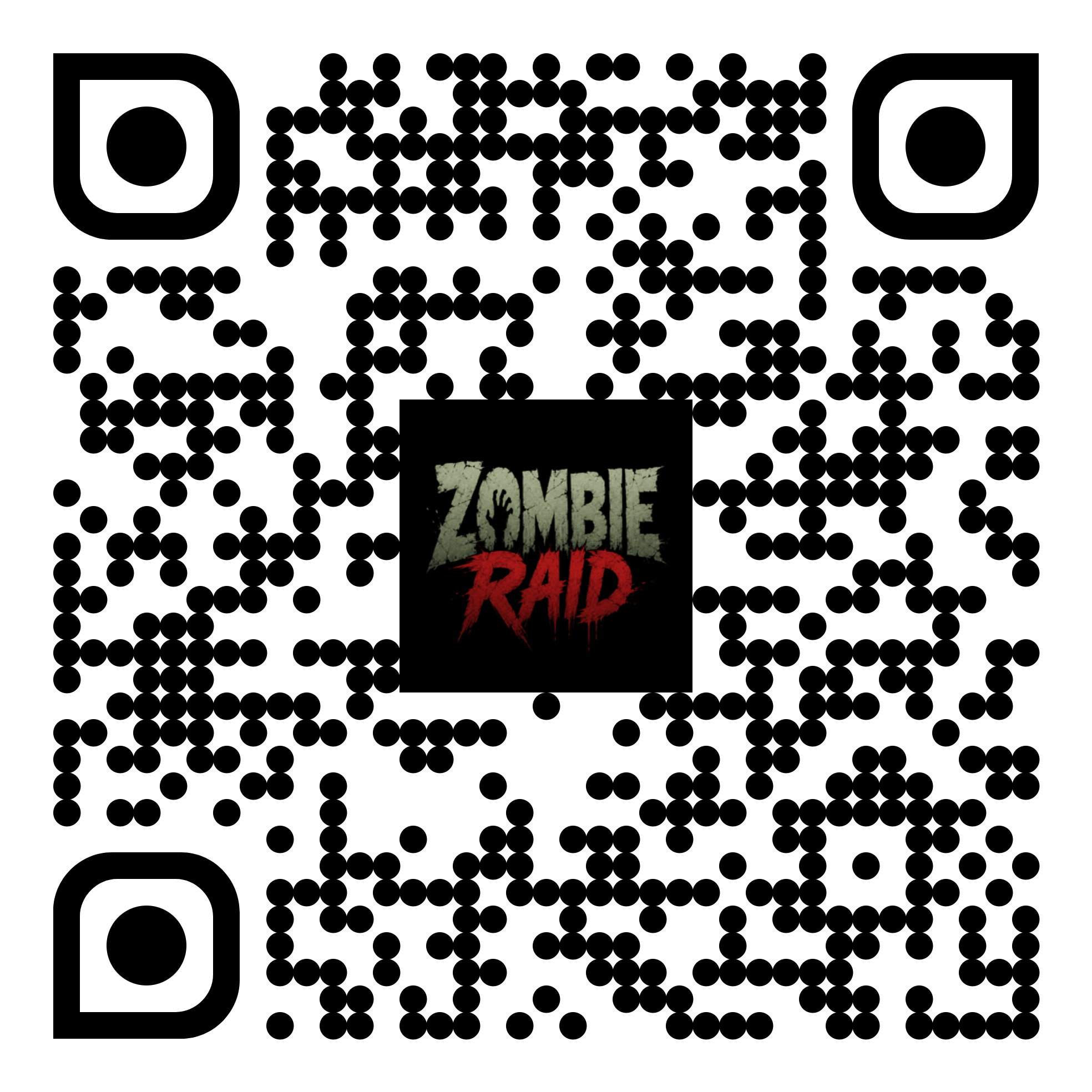 QR code linking to ZombieRaid on Google Play